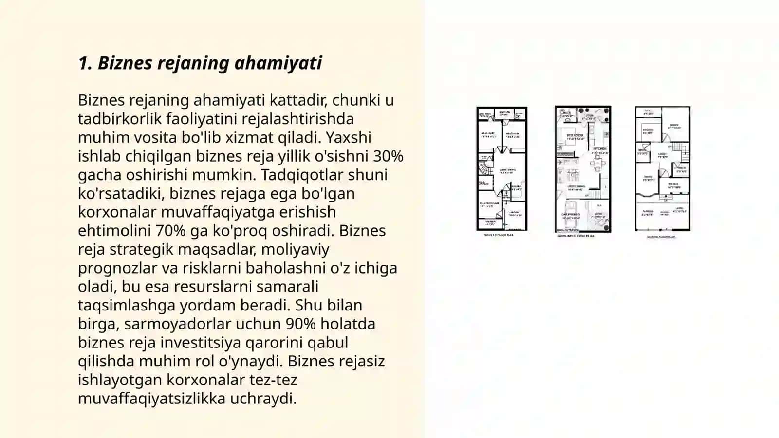 Biznes reja yaratish 3