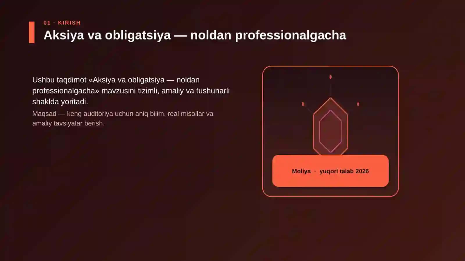 Aksiya va obligatsiya - noldan professionalgacha 3