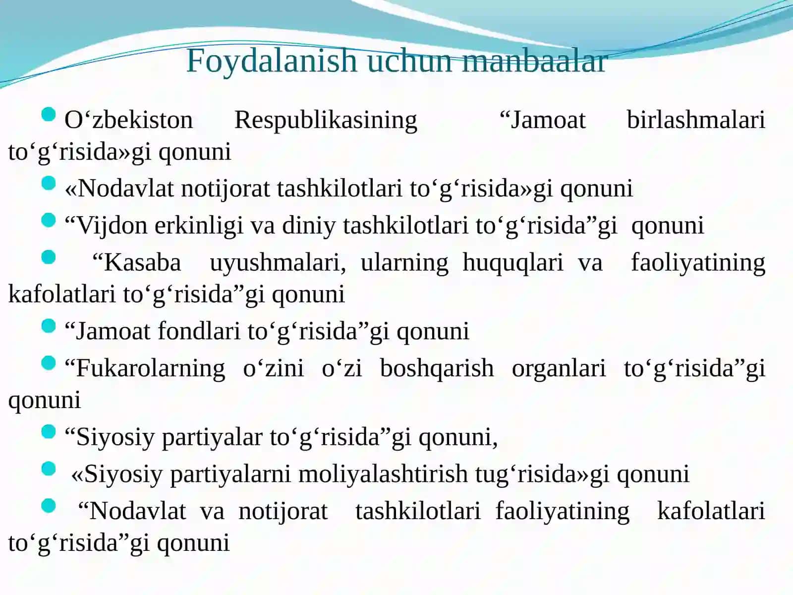 Fuqarolik Jamiyat Istitutlari 3