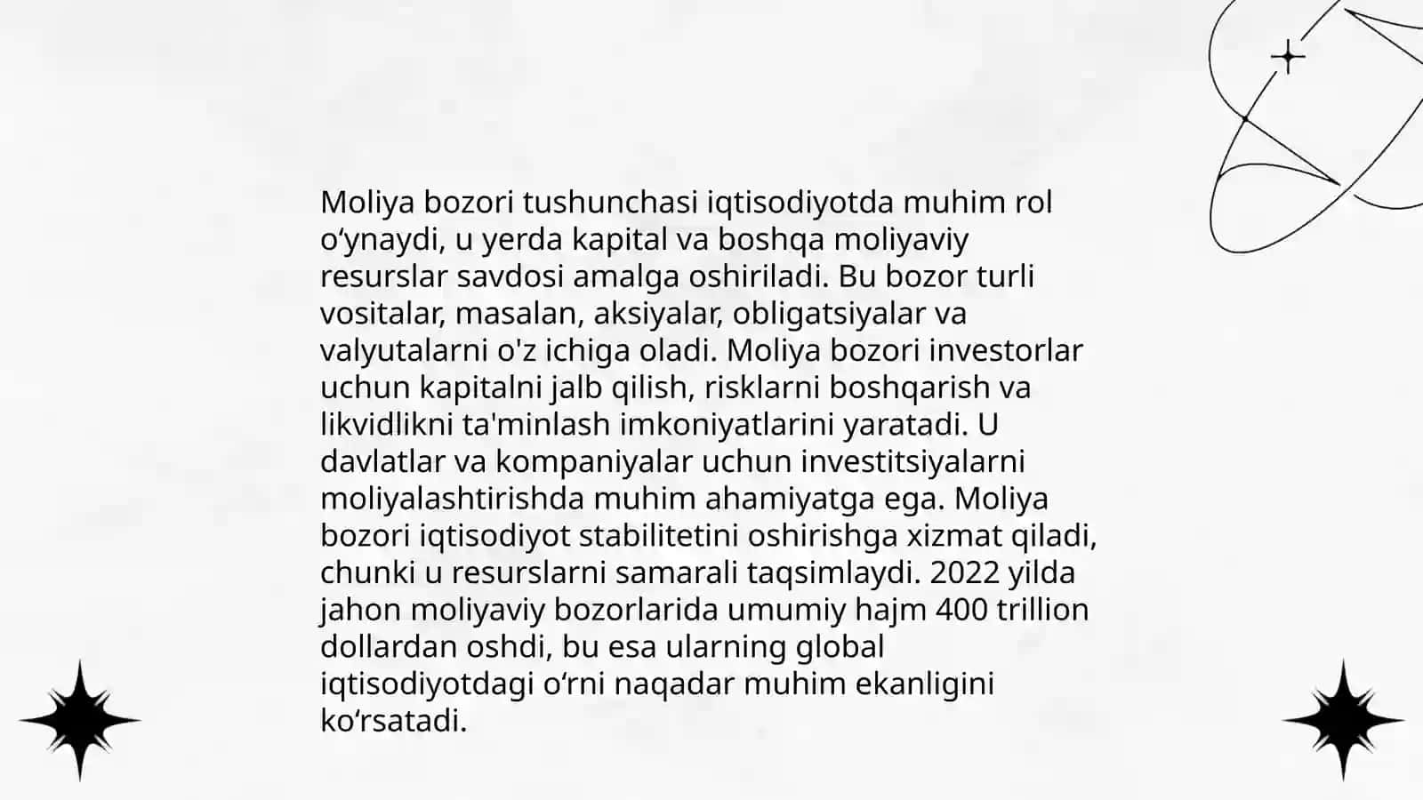 Moliya bozori asoslari va mazmuni 3