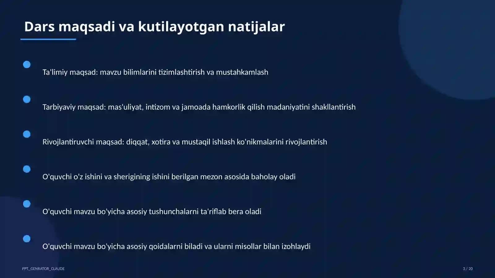 Informatika va axborot texnologiyalari (5–11) - metodik birlashma uchun 3