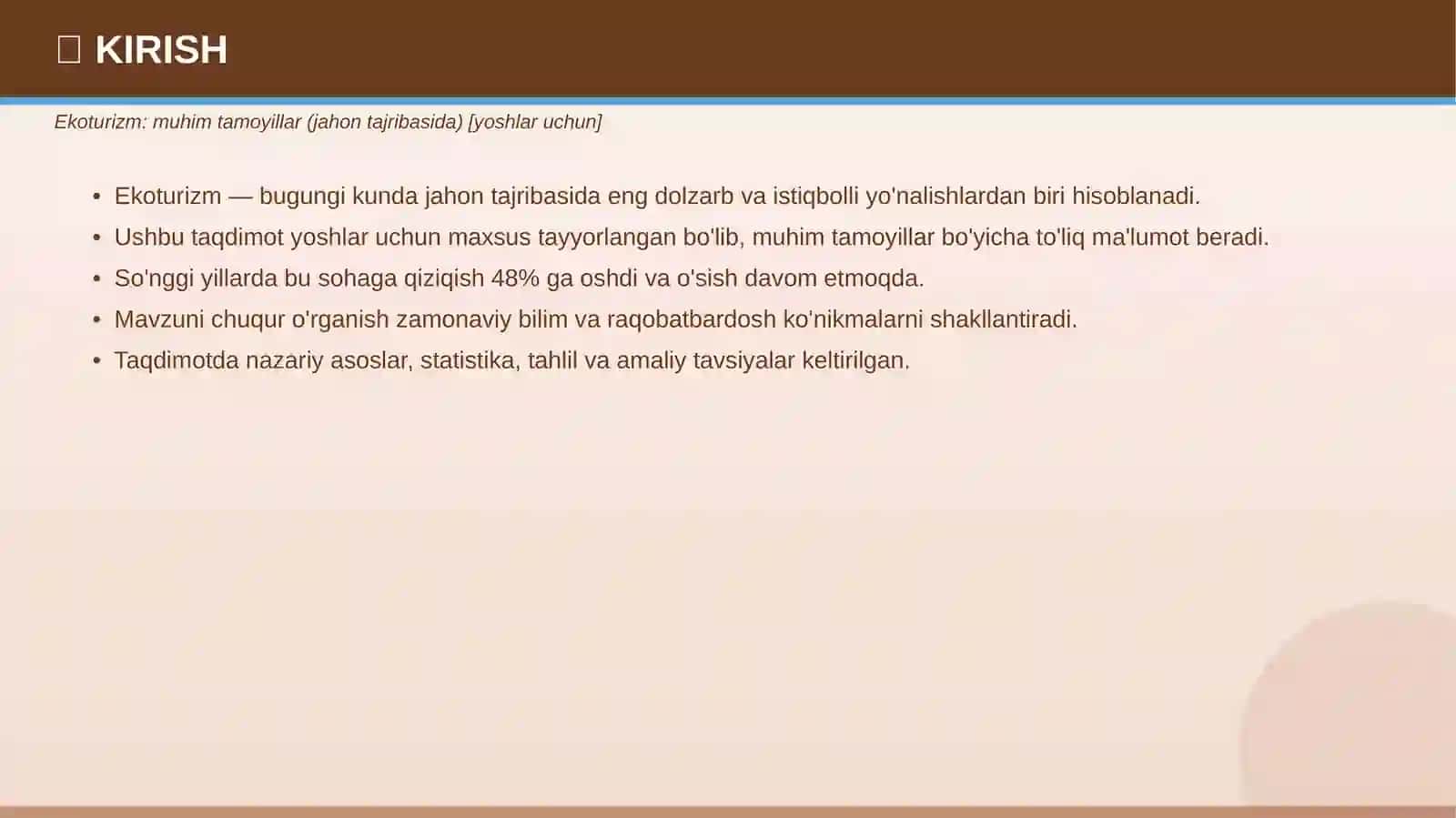 Ekoturizm: muhim tamoyillar (jahon tajribasida) [yoshlar uchun] 3