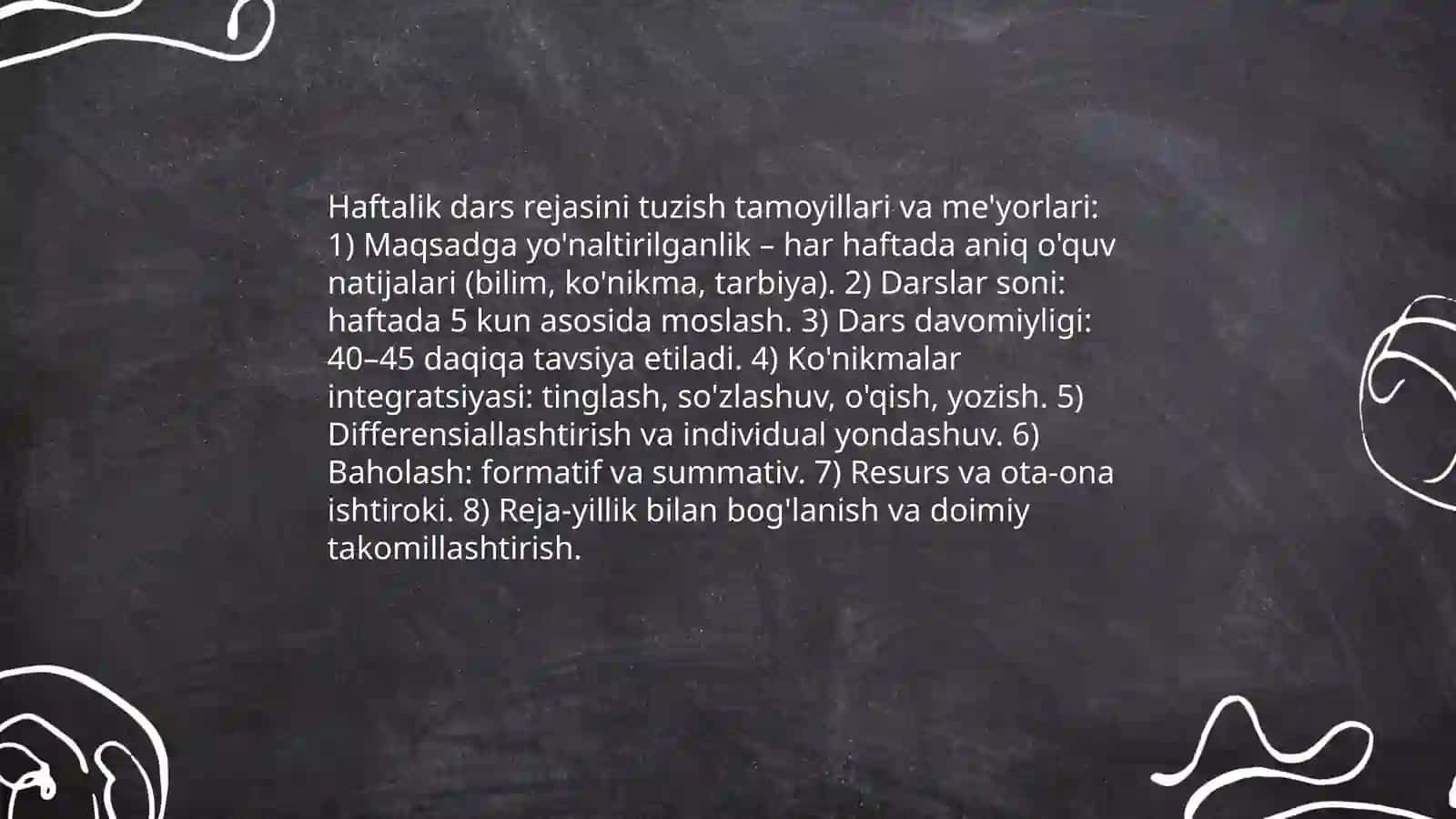 Ona tilidan haftaliklarni tashkillashtirish yuzasidan takliflar ishlab chiqish 3