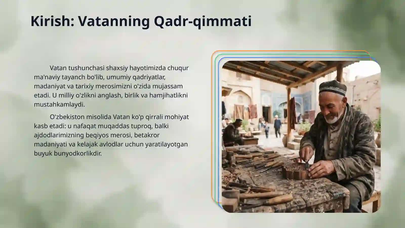 Men uchun Vatan nima? 3