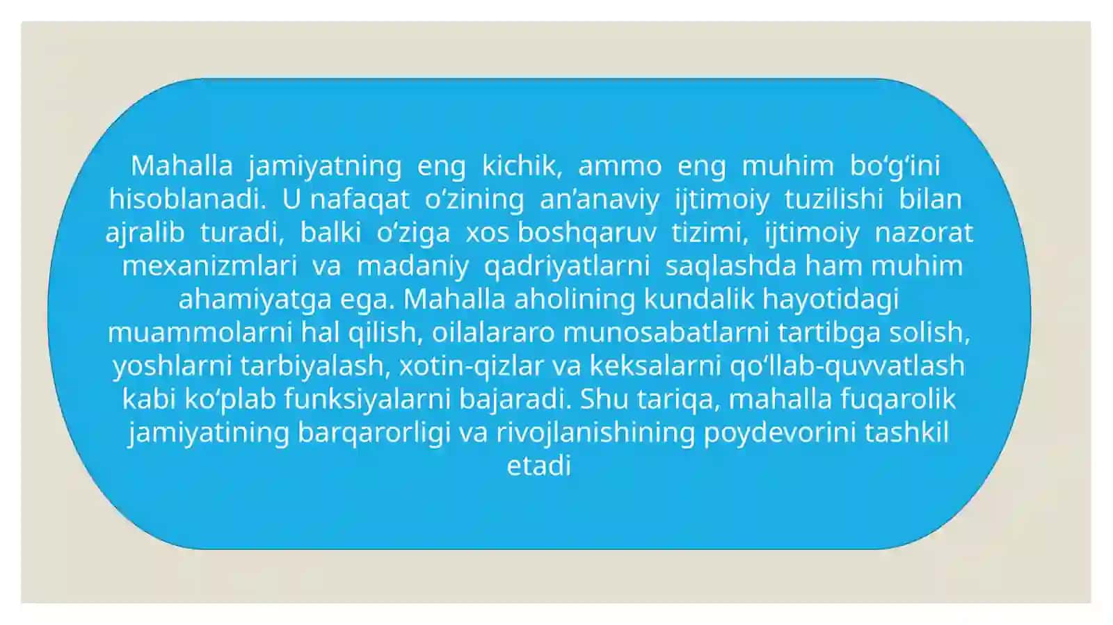 Mahalla — fuqarolik jamiyatining asosi 3