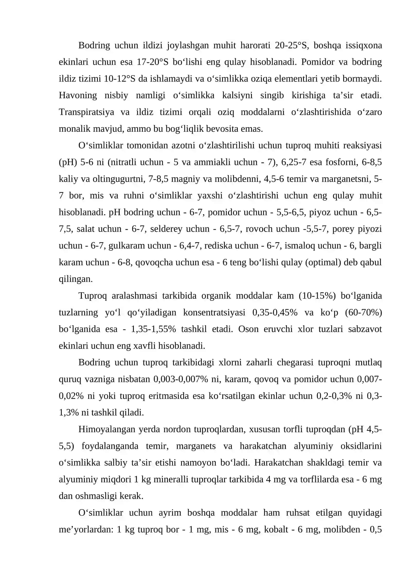 Mineral oziqlantirishning xususiyatlari 3