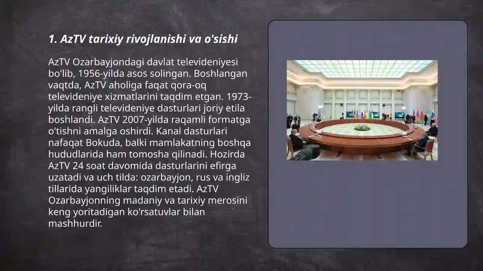 AzTV tarixiy rivojlanishi va o'sishi 3