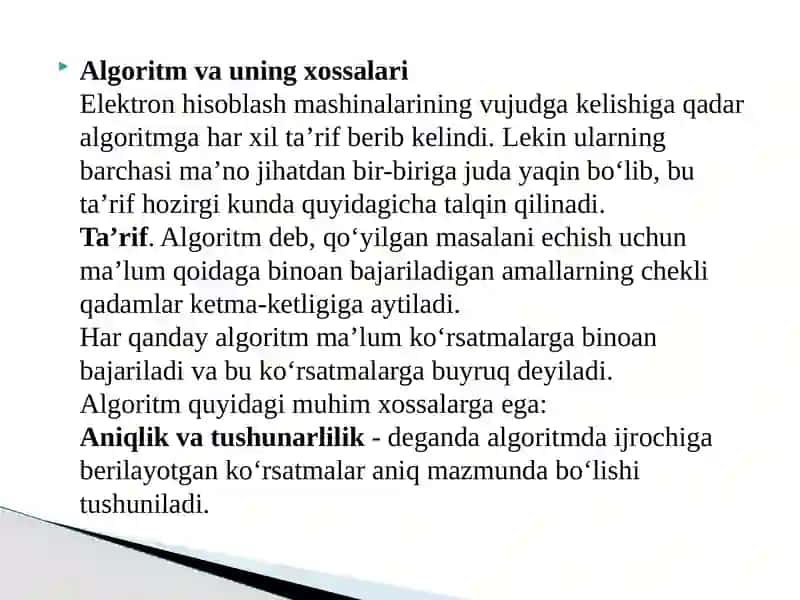 Algoritmlash usullari 3