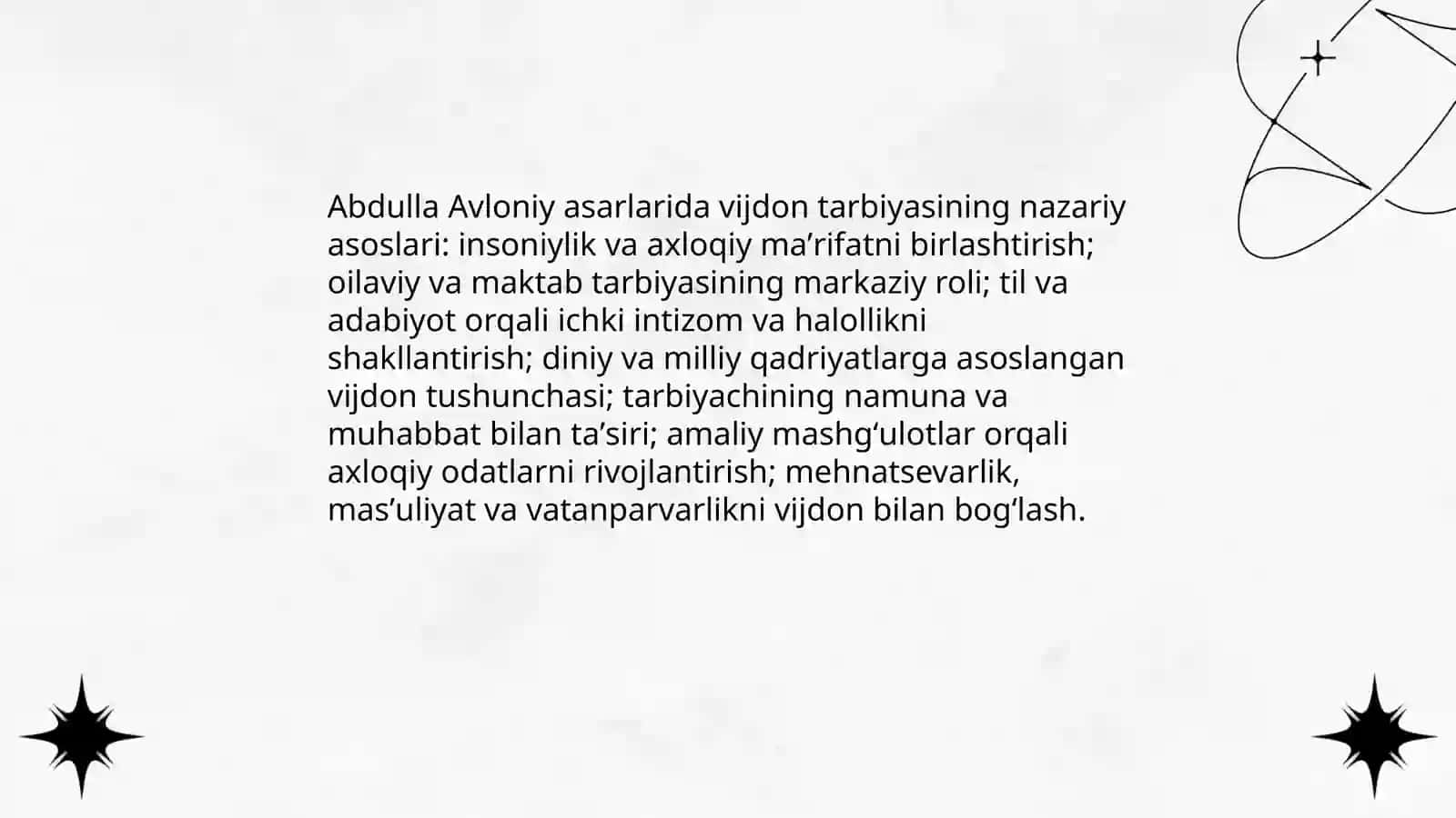 Abdulla Avloniy asarlarida vijdon tarbiyasi masalalari 3