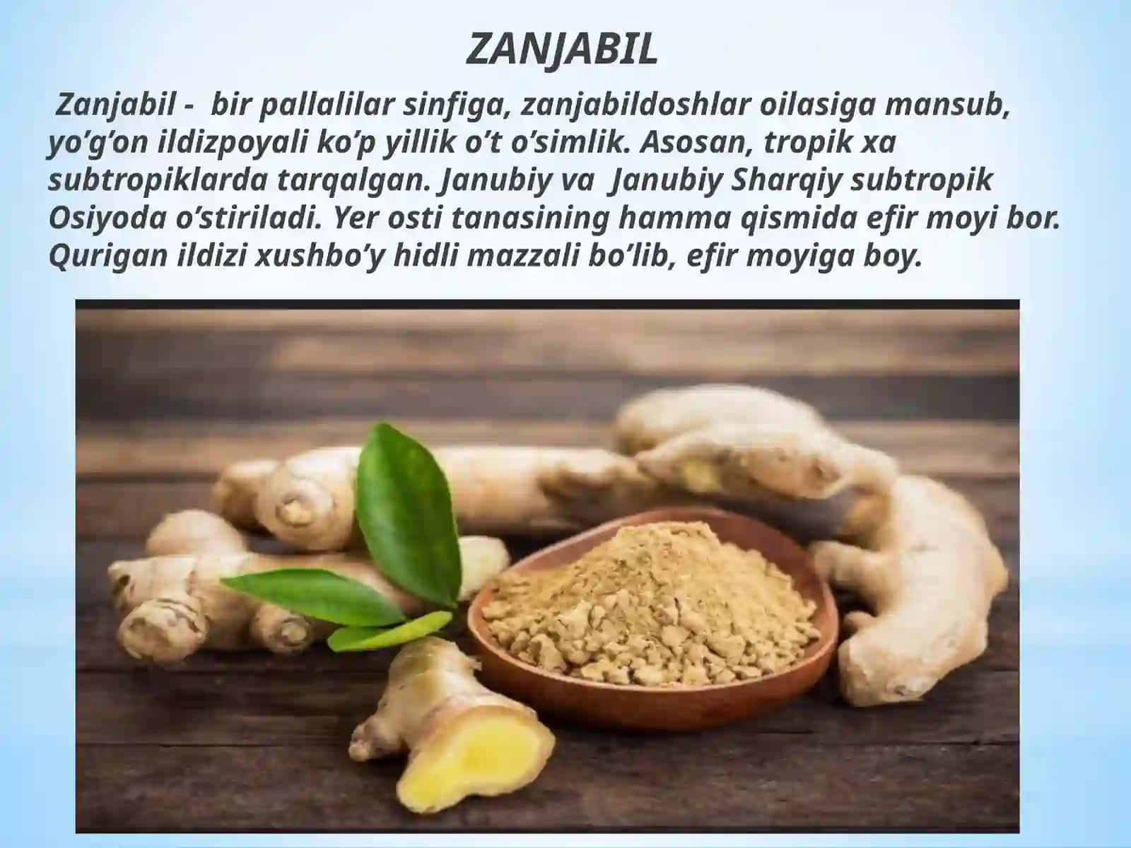 Ziravorlarning shifobaxshlik xususiyati 3