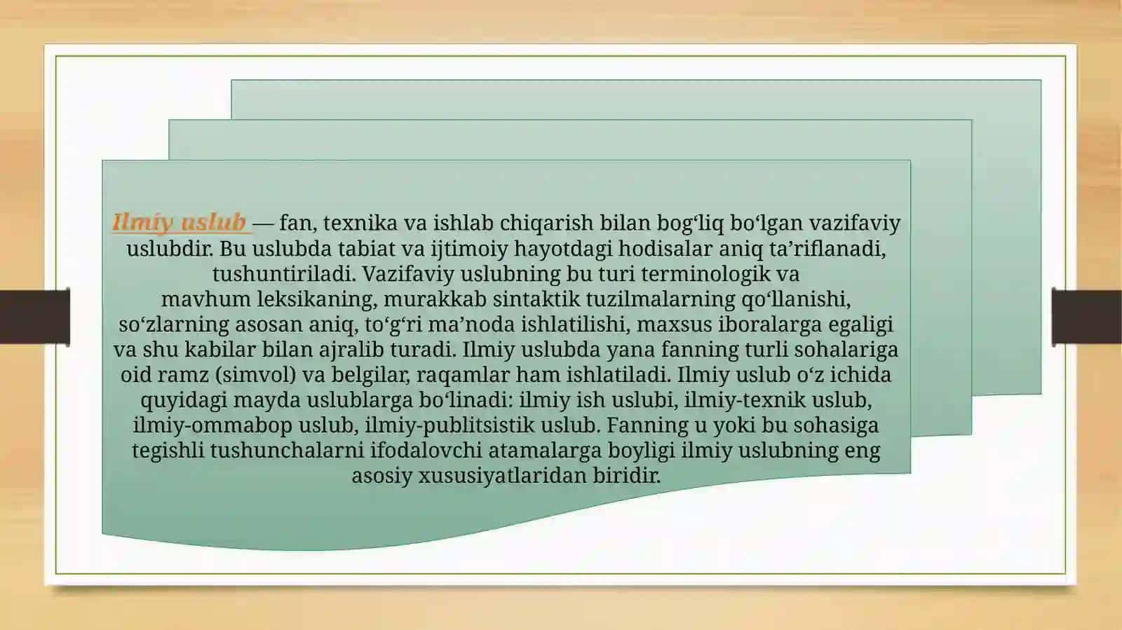 AMALIY O’ZBEK TILI FANI DAN TAYYORLAGAN TAQDIMOT 3