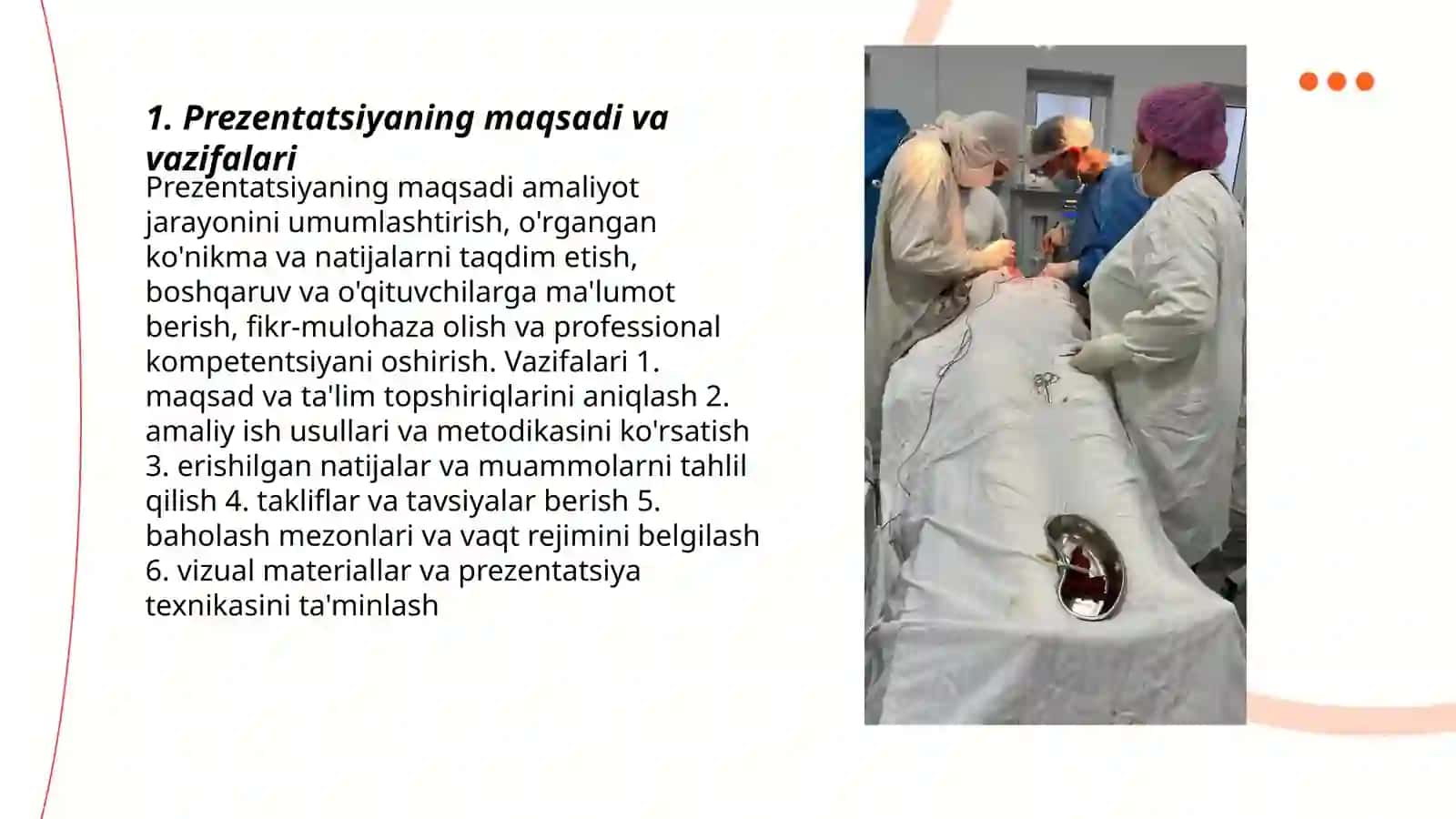 Prezentatsiyaning maqsadi va vazifalari 3
