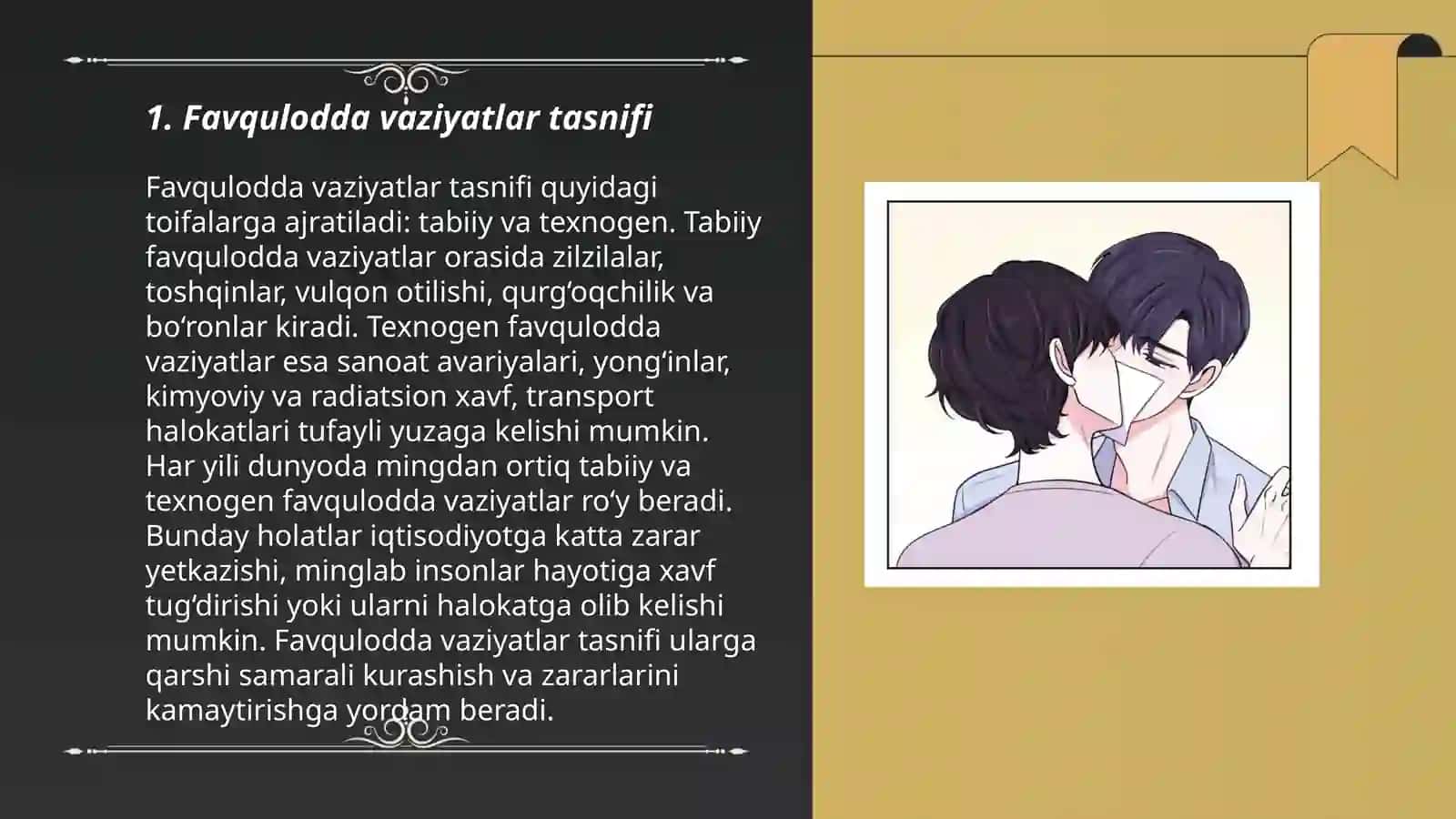 Favqulotda vaziyatlar tasnifi tafsifi va ularning hususiyatlari 3