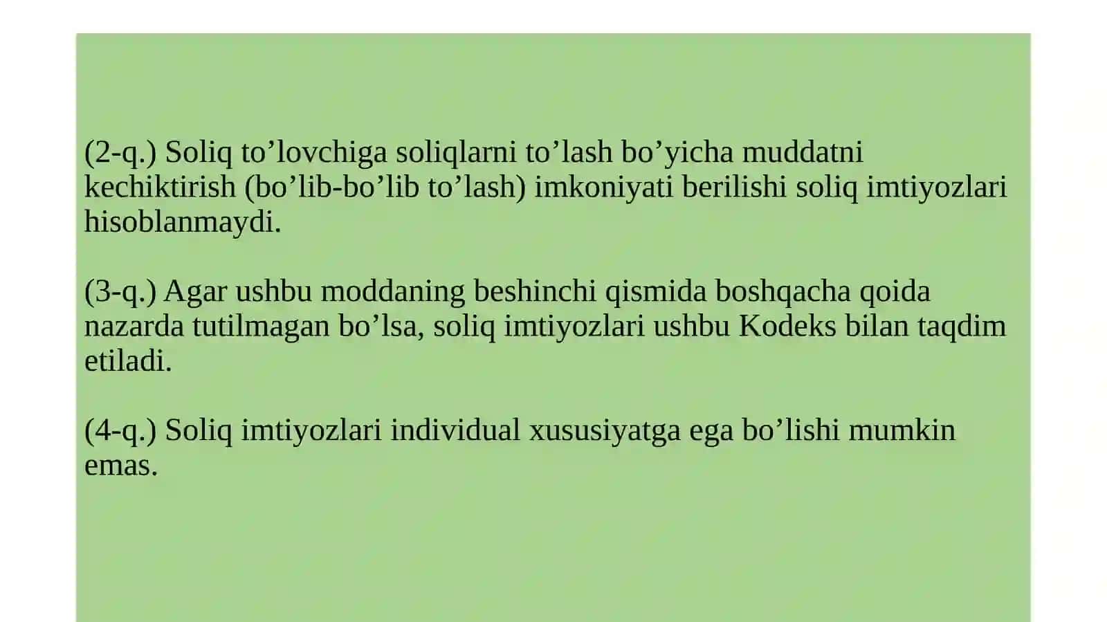 Soliqimtiyozlari(nazariymashg’ulot) 3