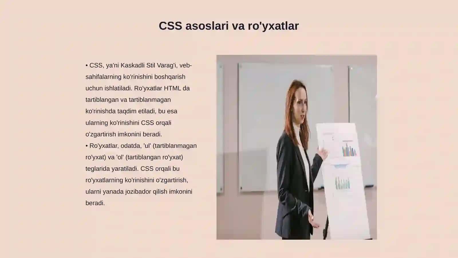 CSS da ro'yxatga stil berish 3