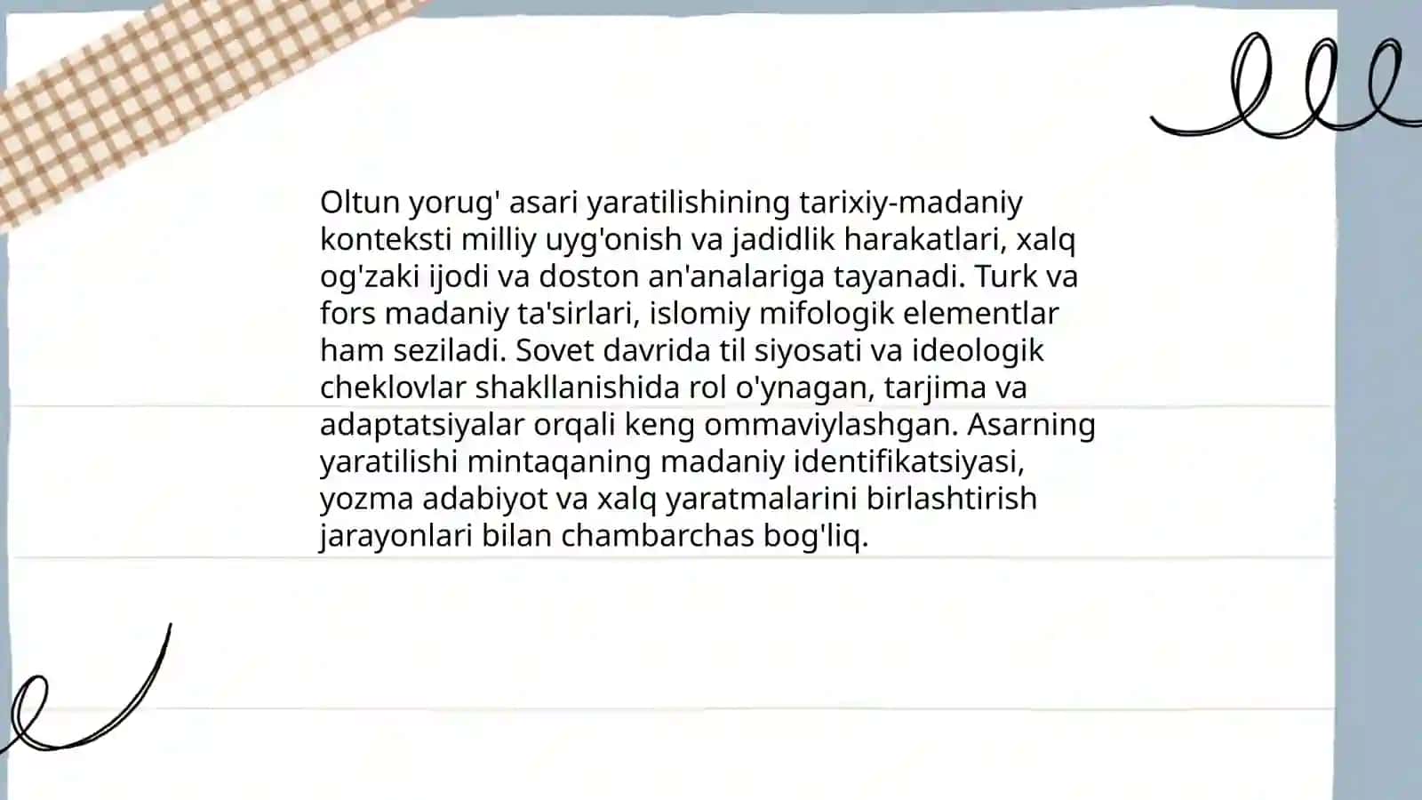 Oltun yorug' 3