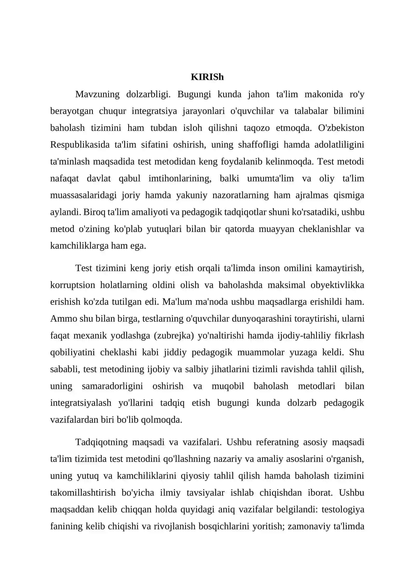 Test metodining yutuq va kamchiliklari 3