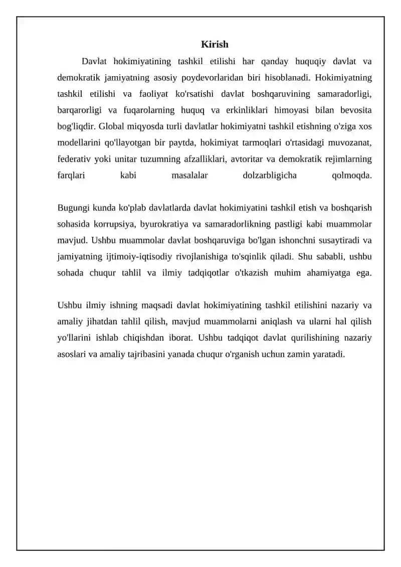 Davlat hokimiyatining tawkil etiliwi 3