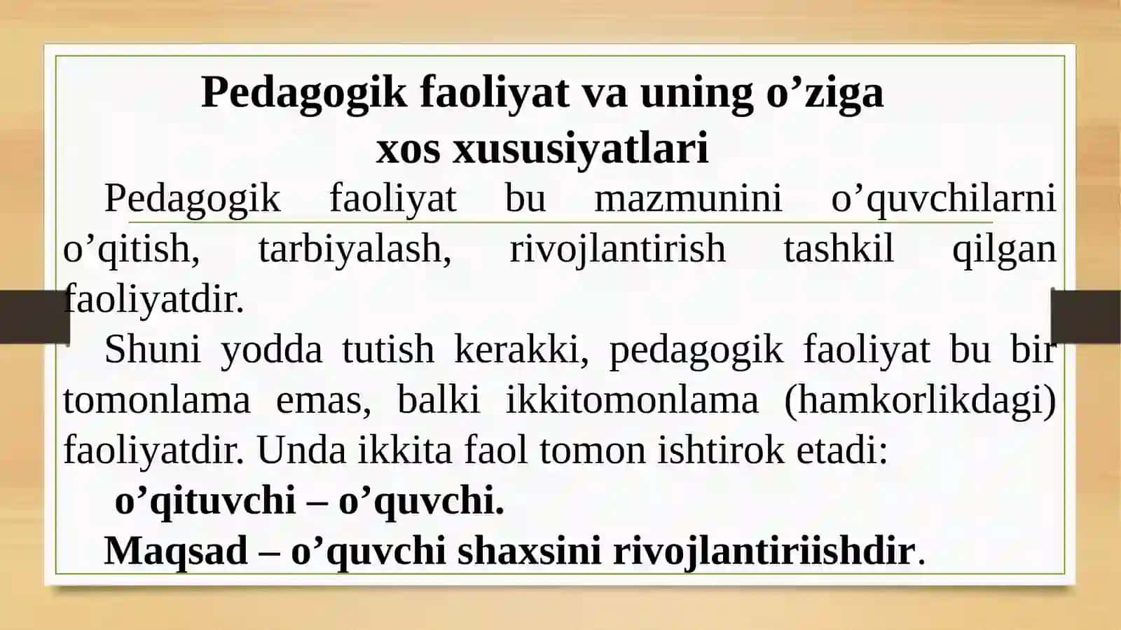 Pedagok jamoada axloqiy tartibga solishning o’ziga xos xususiyati 3