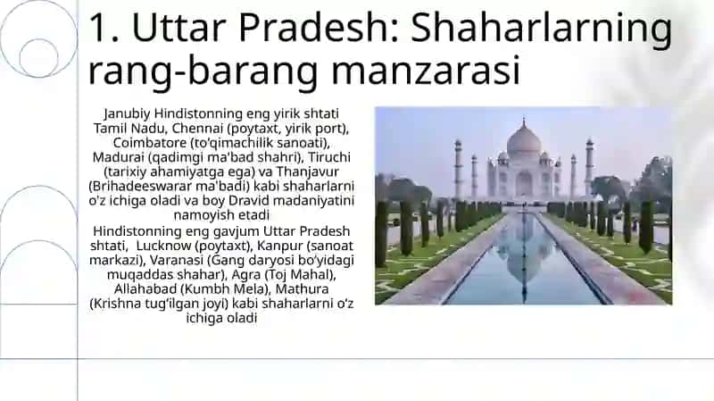 Hindistoning Uttarpradesh va Tamil nadu shaharlari 3