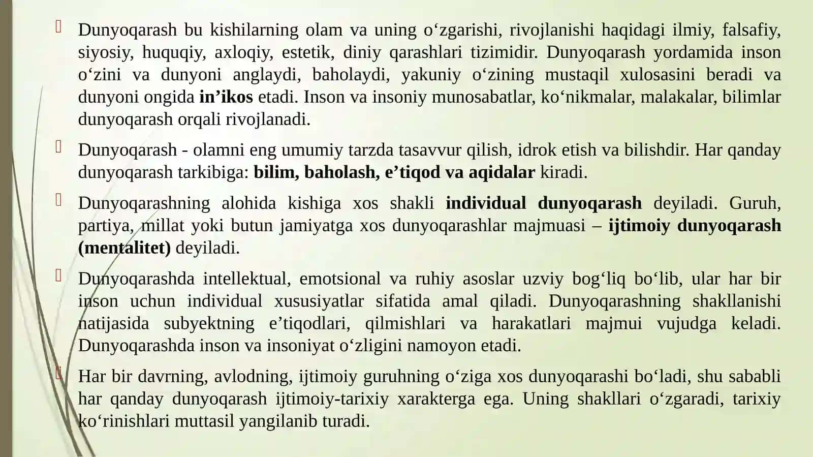 Falsafafanining mazmun-mohiyati, fantarlar va jamiyatda tutgan roli 3