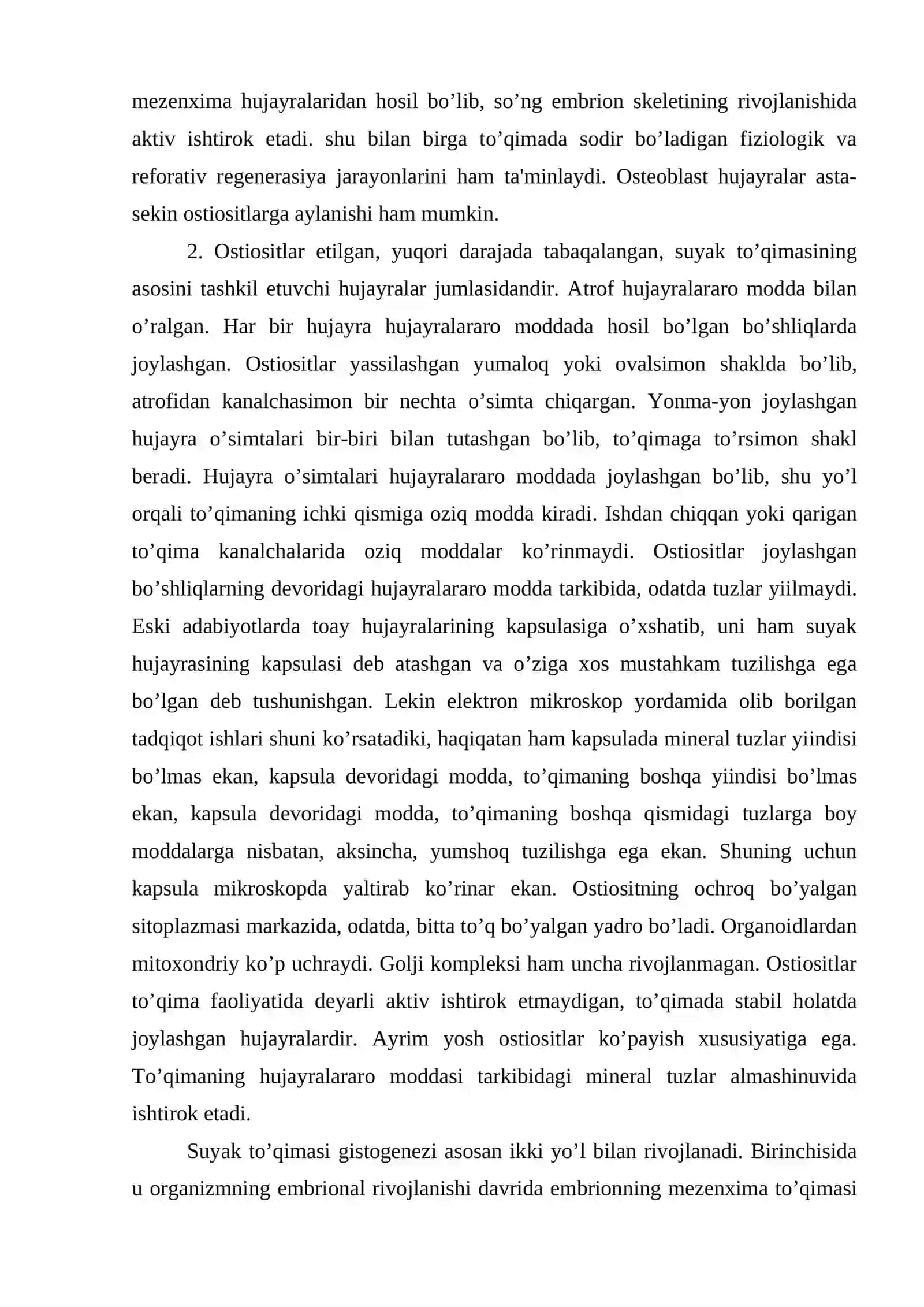 Suyak to’qimasi 3