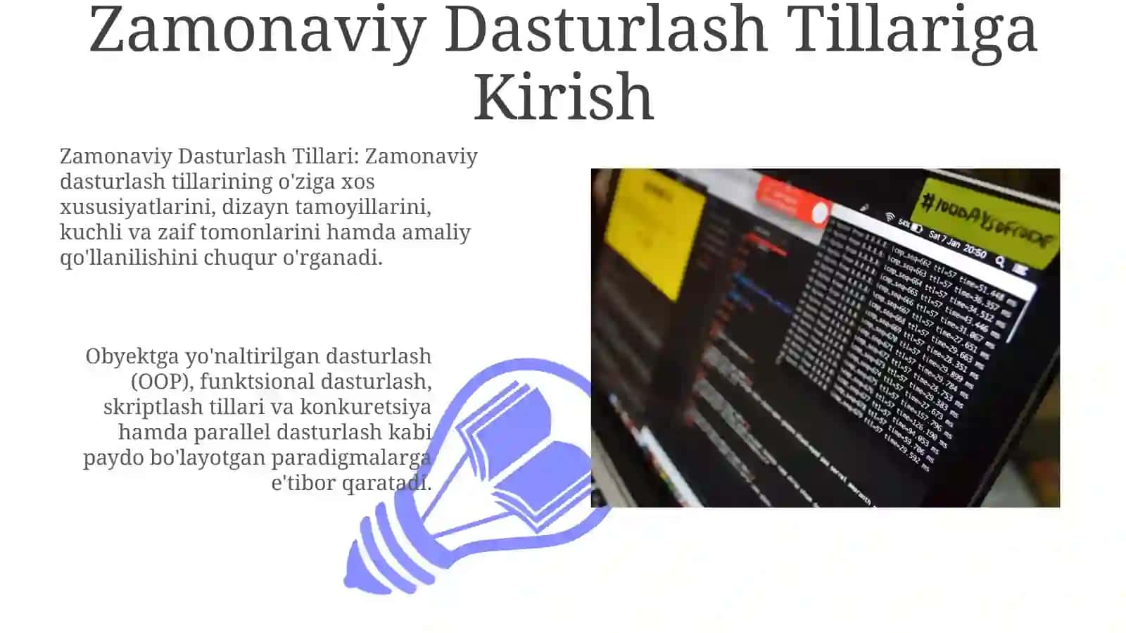 Zamonaviy Dasturlash Tillari 3