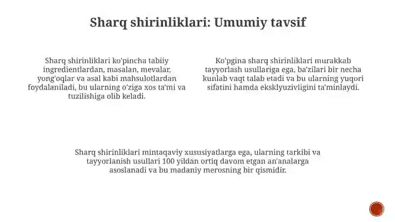 Sharq shirinliklarining turlari 3