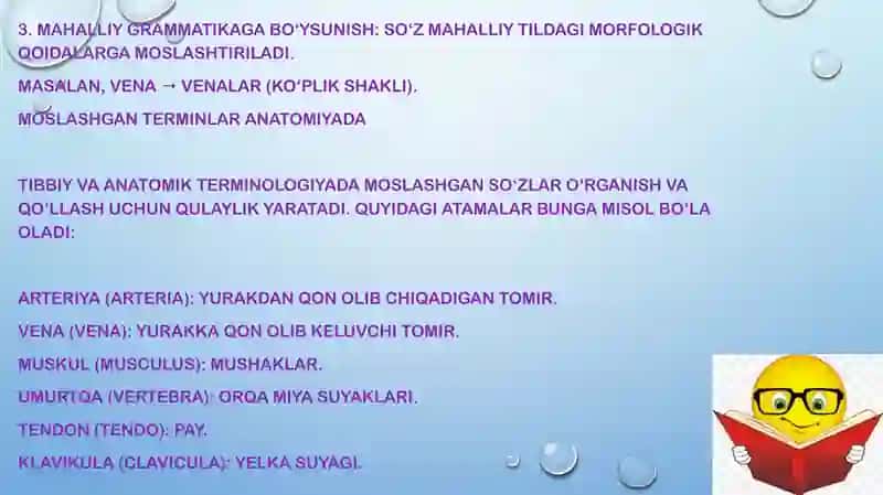 Moslashgan va moshlashmagan terminlar 3