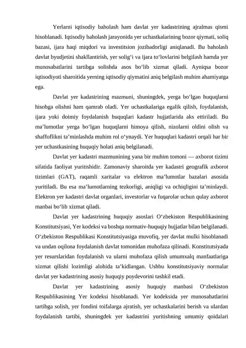 Davlat yer kadastri tushunchasi 3