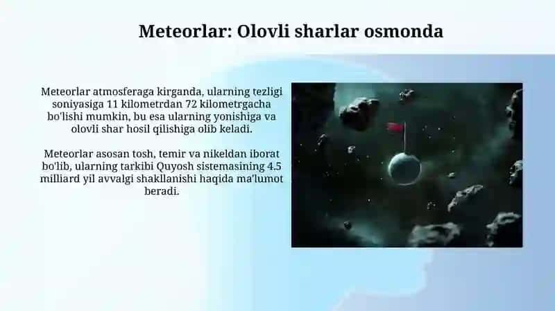 Meteoritlar va meteoroidlar 3