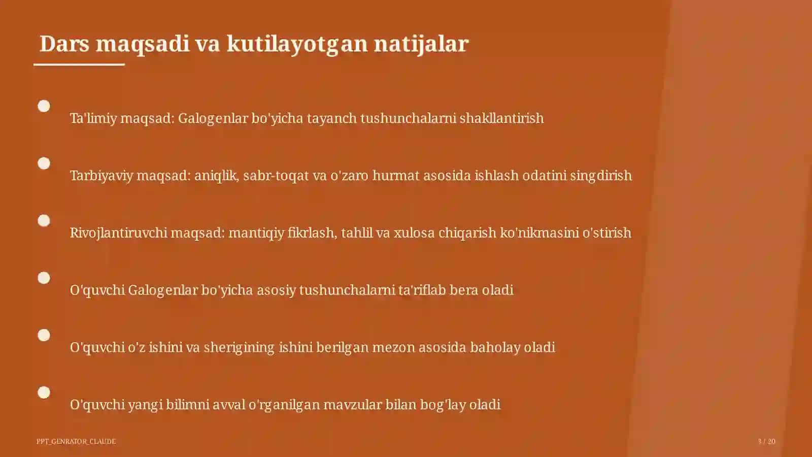 Galogenlar (9-sinf) 3