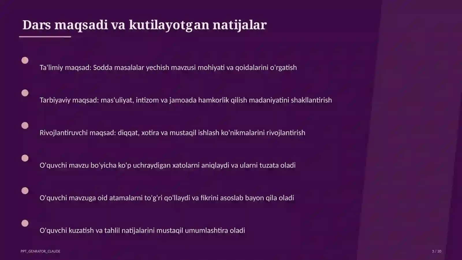 Sodda masalalar yechish (1-sinf) 3