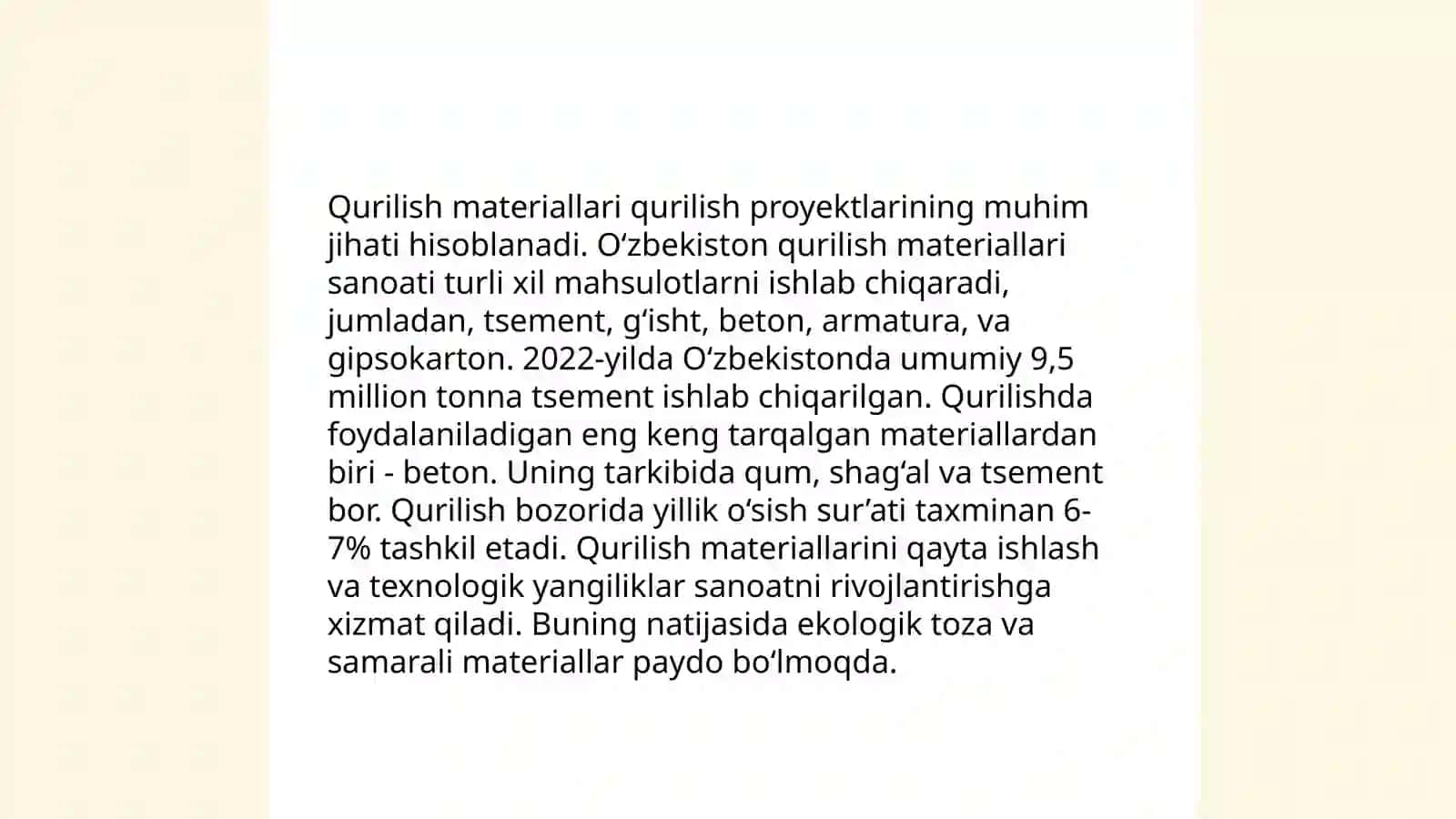 Qurilish materiallari 3