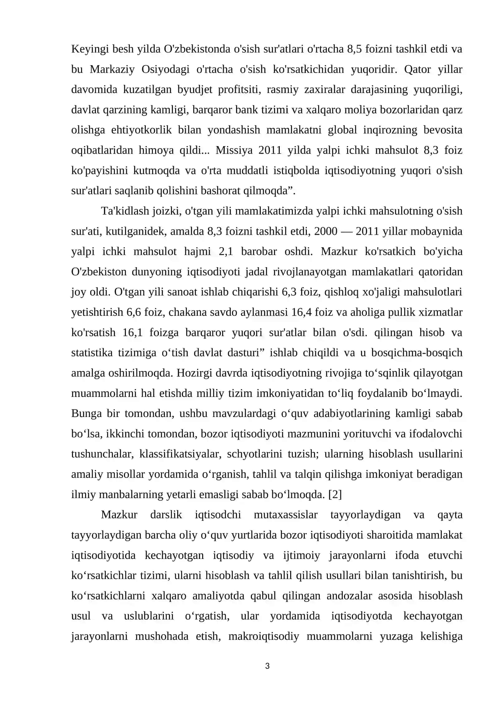 O‘ZBEKISTONDA MILLIY HISOBLAR TIZIMI: HOLATI VA ISTIQBOLLARI 3