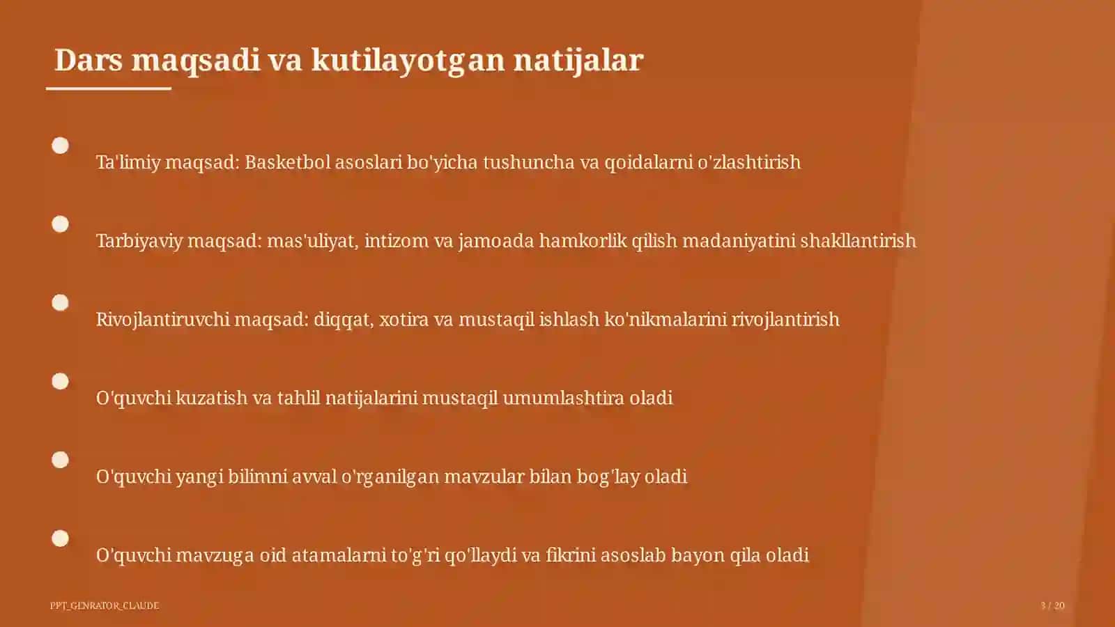 Basketbol asoslari (5-sinf) 3