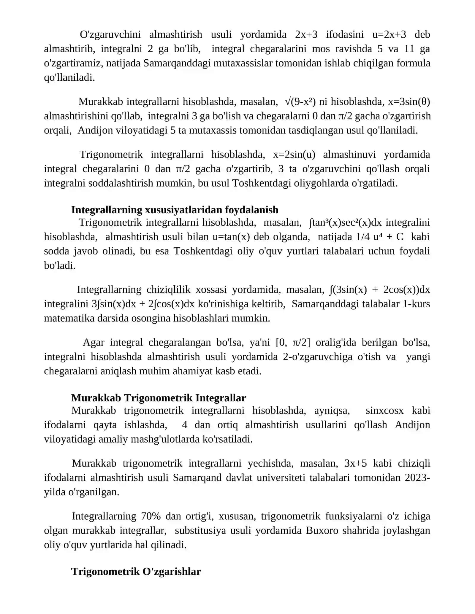 Trigonometrik integral 3