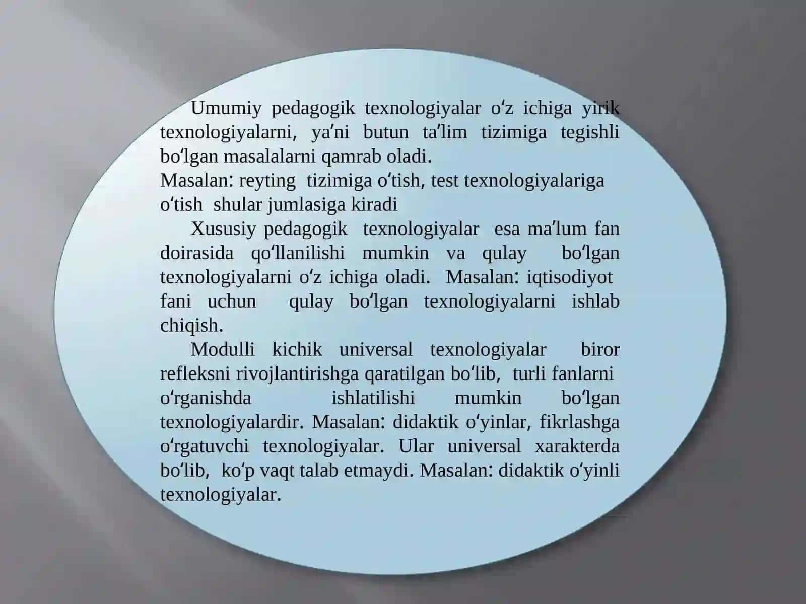 Pedagogik texnologiyalarning turlari va klassifikatsiyasi 3