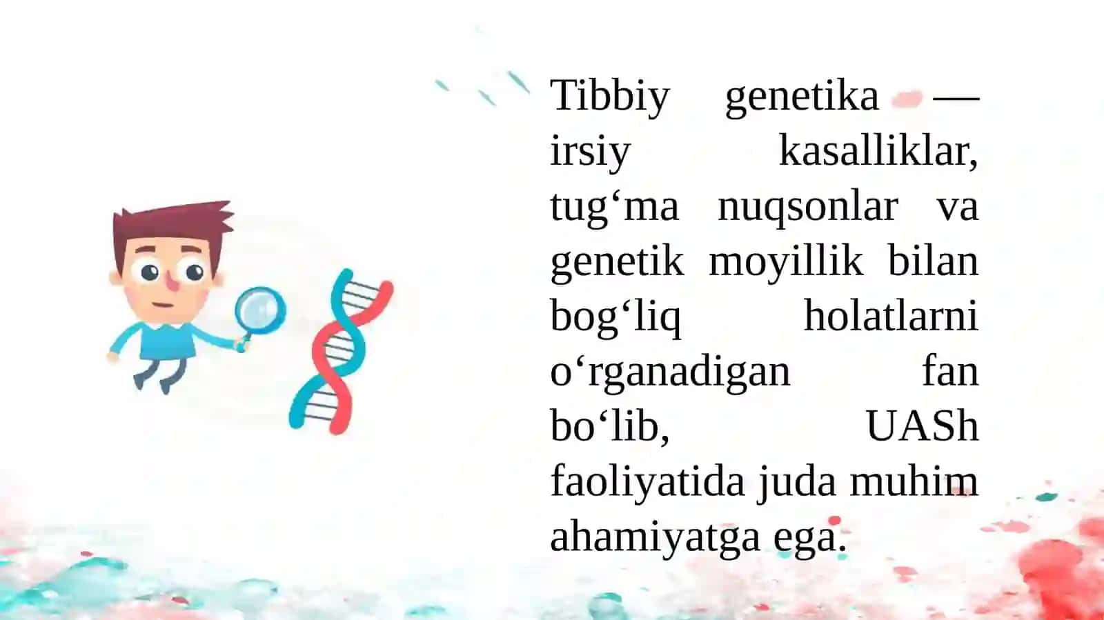UASh faoliyatida tibbiy genetika modulni o'rni va ahamiyati 3