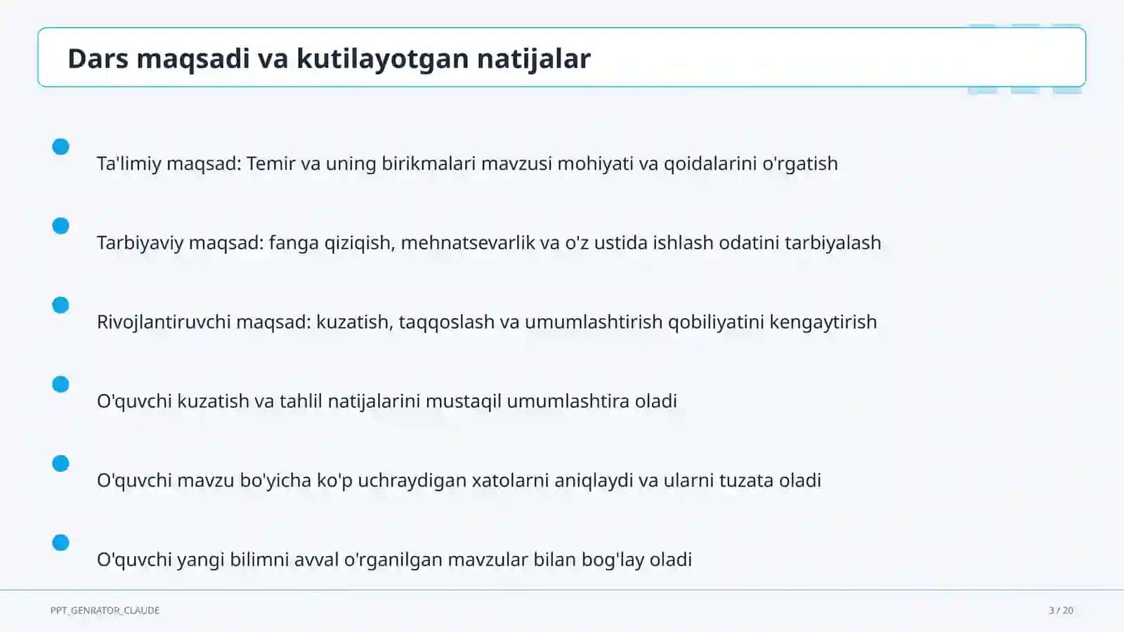 Temir va uning birikmalari (9-sinf) 3
