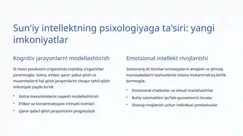 Sun'iy intellekt va psixologiya: Inson aqlining yangi ufqlari 3