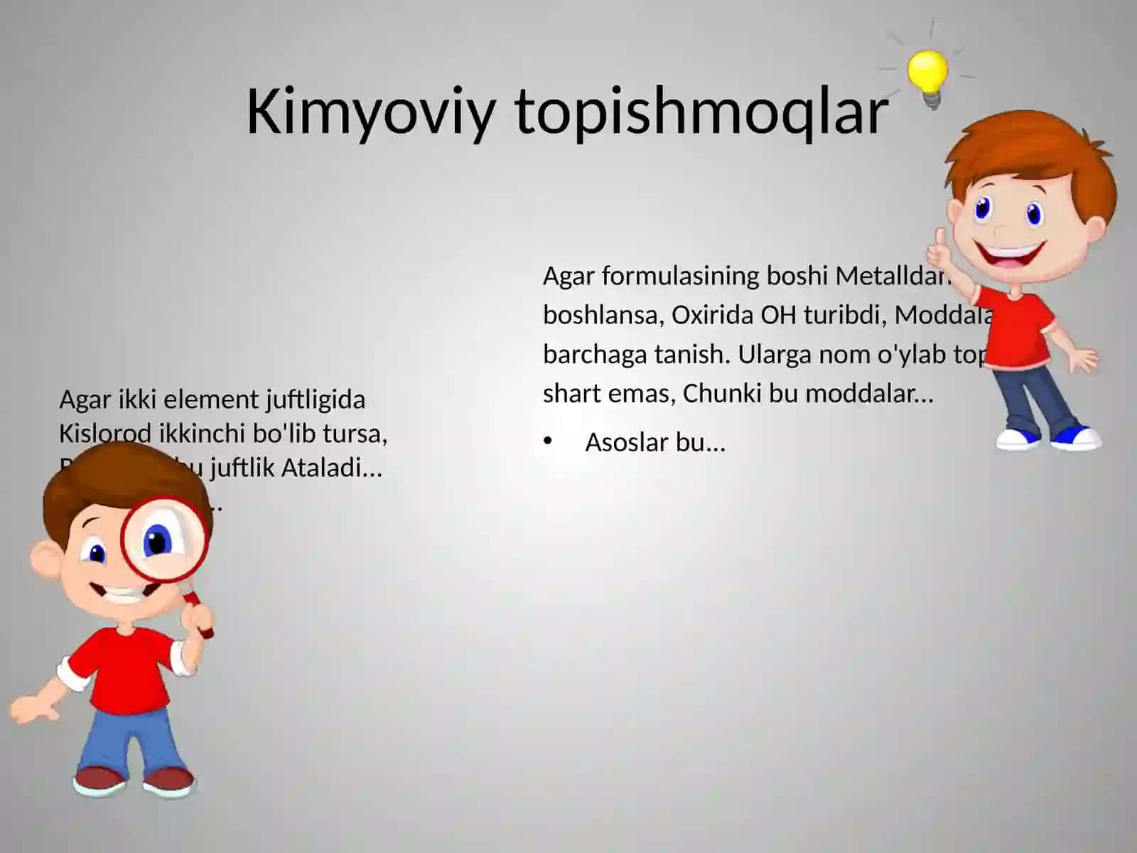 Kimyo - Kislotalar tasnifi va xossalari 3