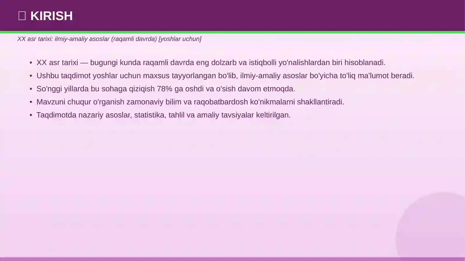 XX asr Tarixi Ilmiy-amaliy asoslar 3