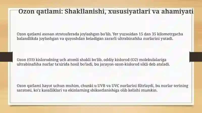 Ozon qatlamimuammolari 3