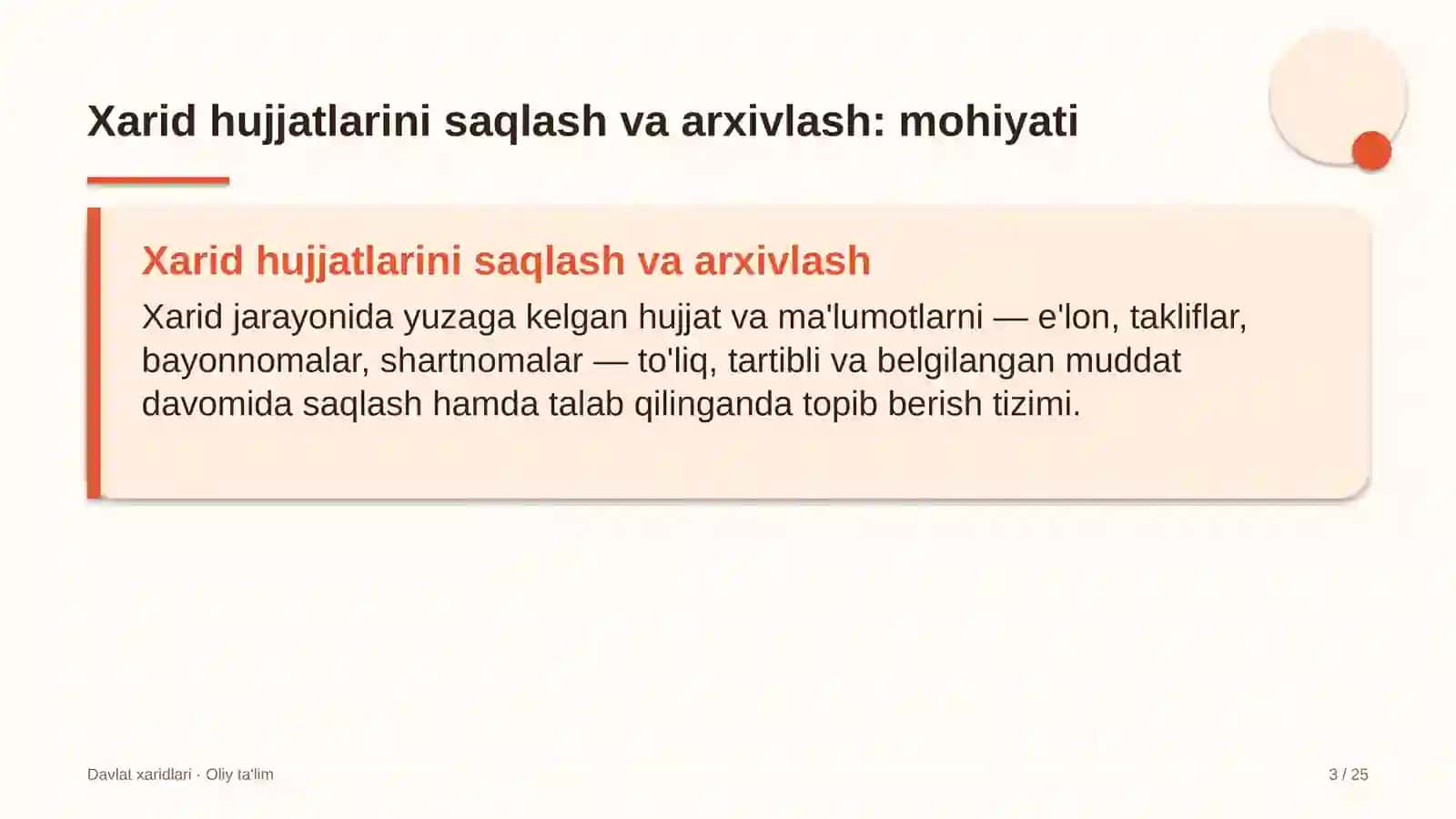 akusherlik va ginekologiyada xarid hujjatlarini saqlash va arxivlash 7218 3