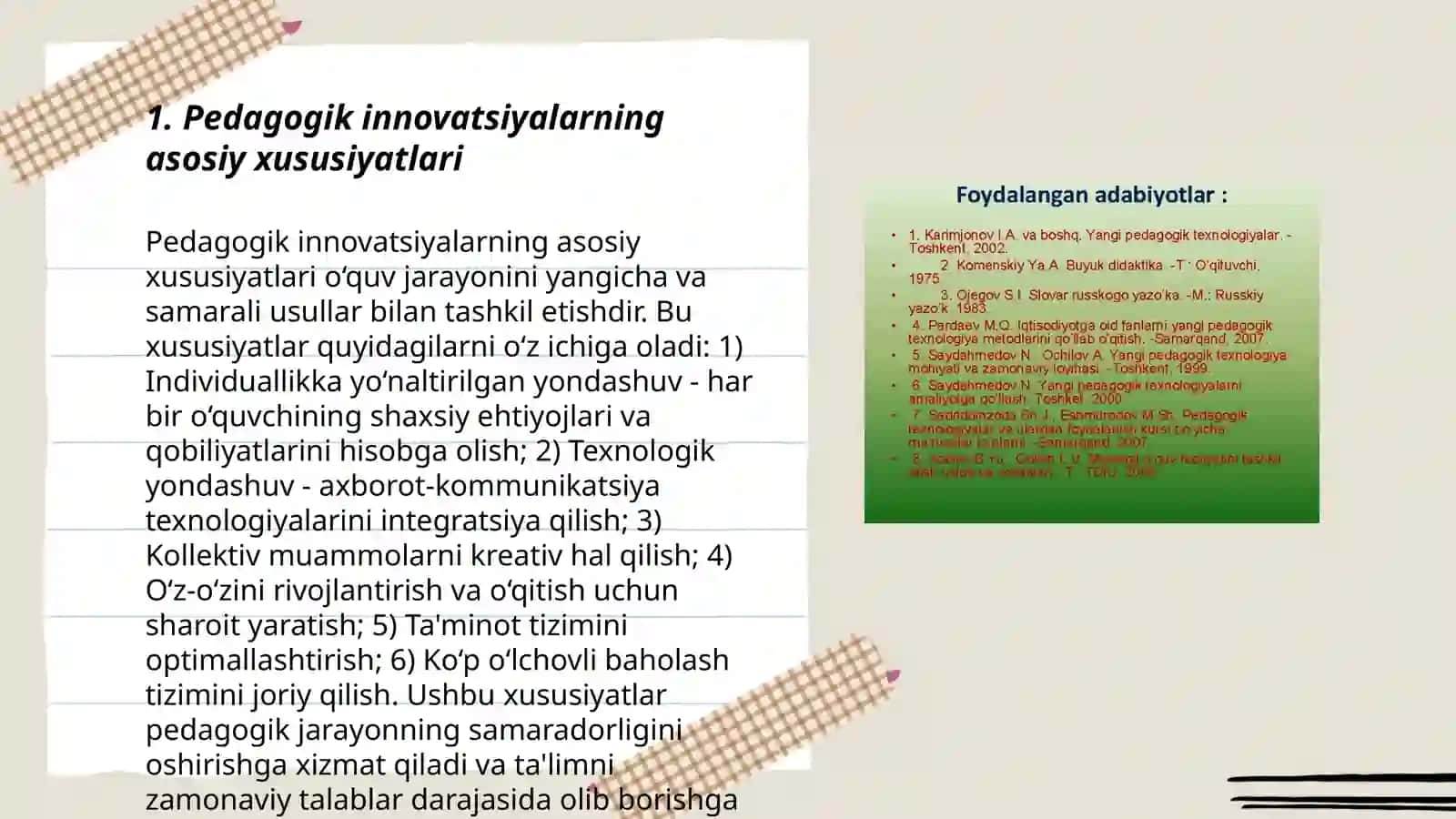 Pedagogik inavatsiyaning asosiy tushunchasi 3