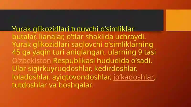 Yurak glikozidlarining kimyoviy tuzilishi va ahamiyati 3