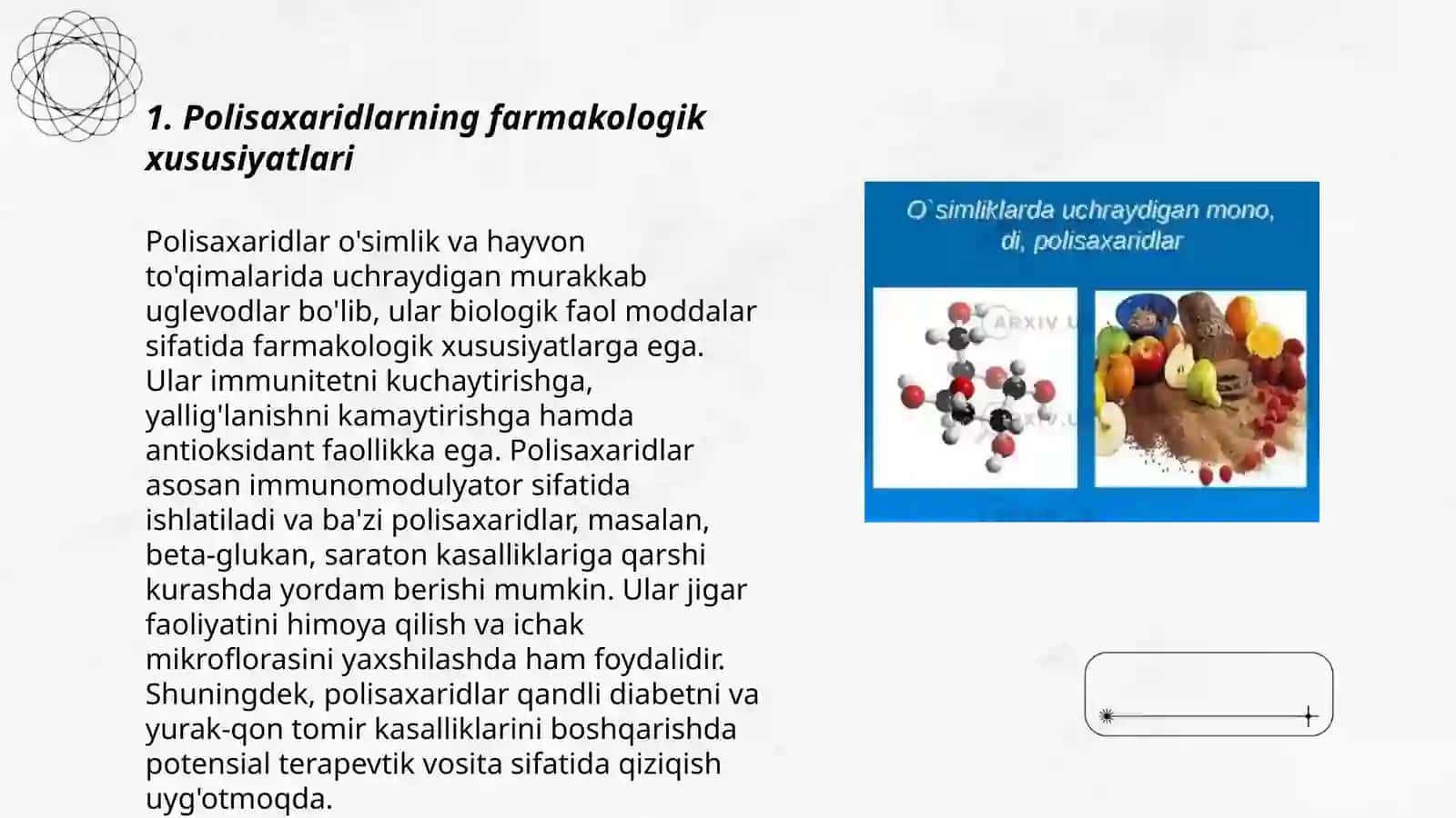 Polisaxaridlar asosida olinadigan dori preparatlari 3