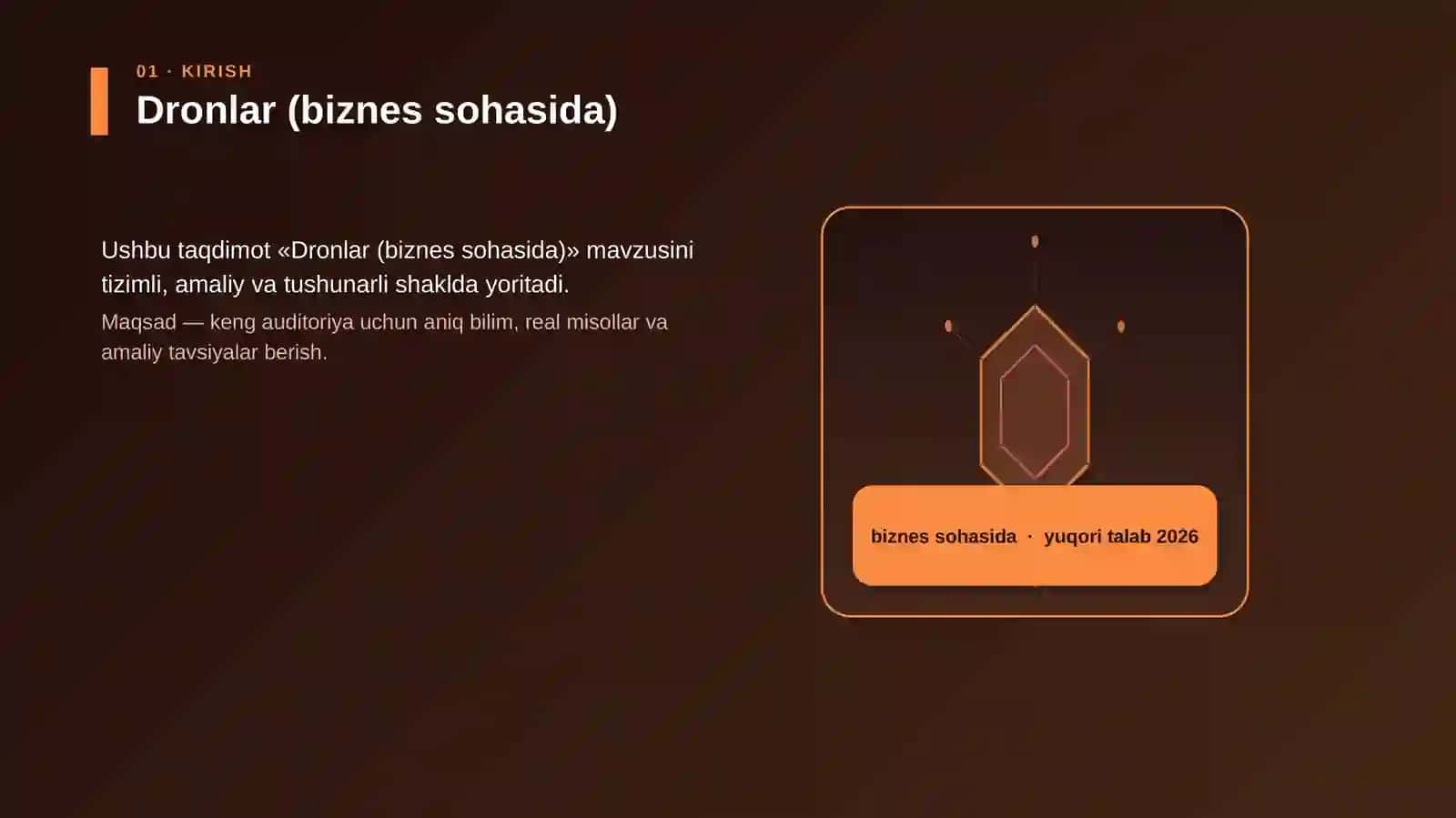 Dronlar (biznes sohasida) 3