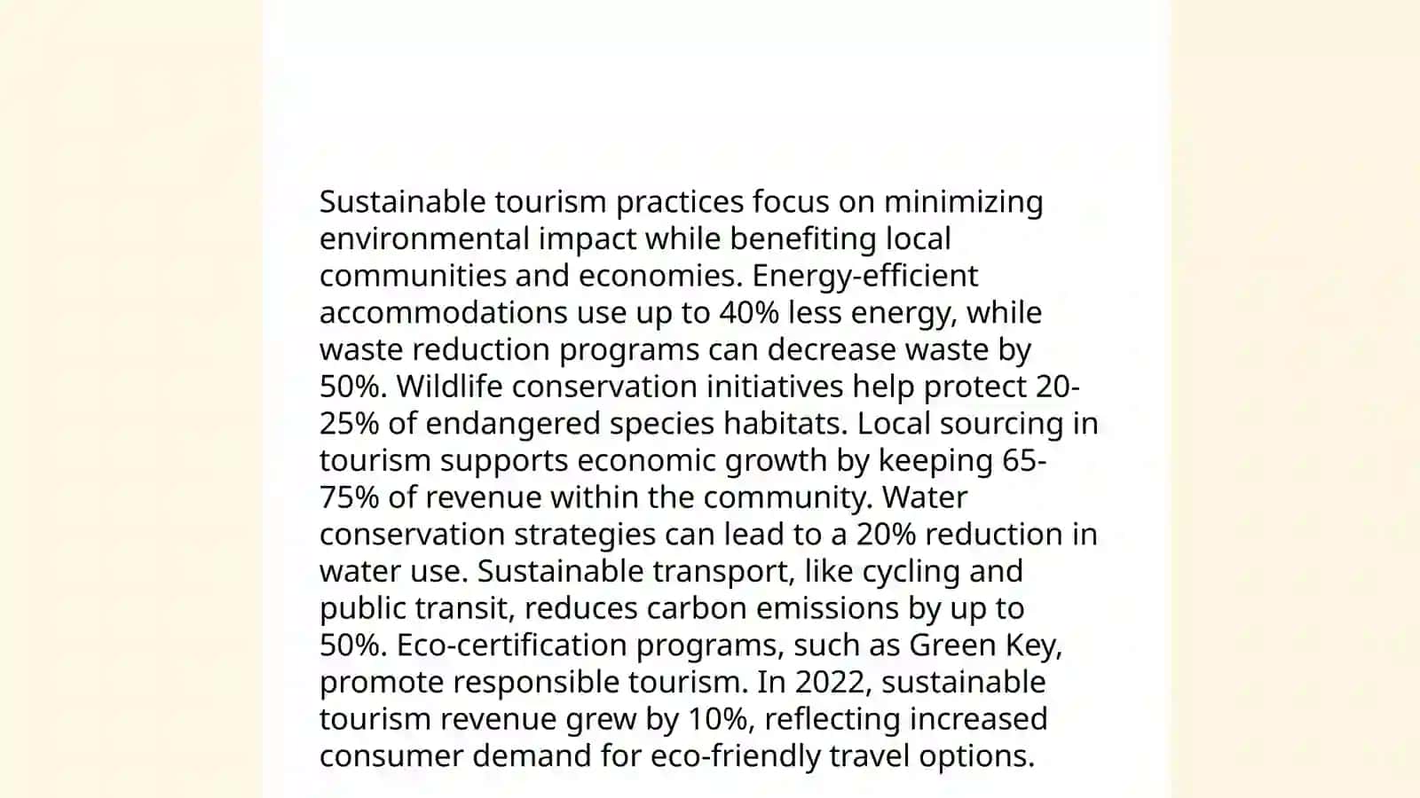 Sustainable Tourism Practices 3